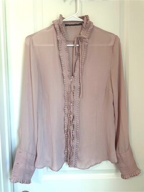 Zara Basics Sheer Top Size XL